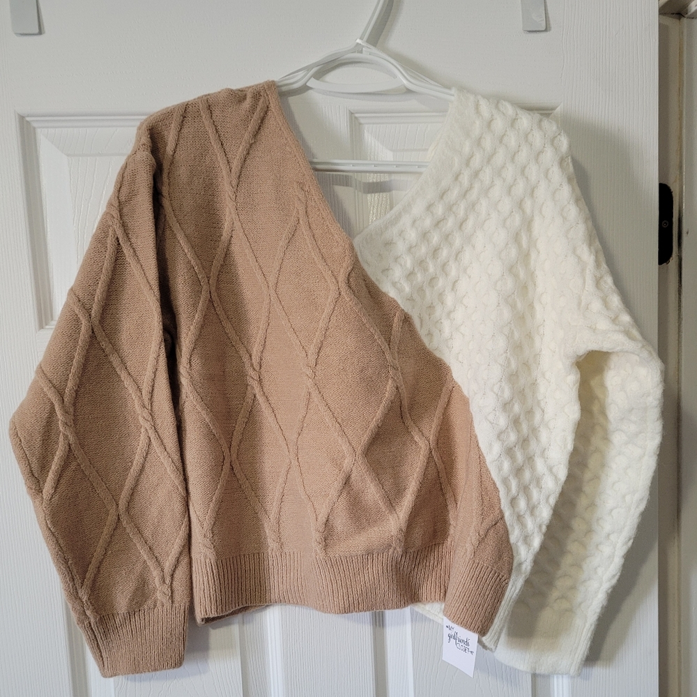Debut crop sweater Sz S/M